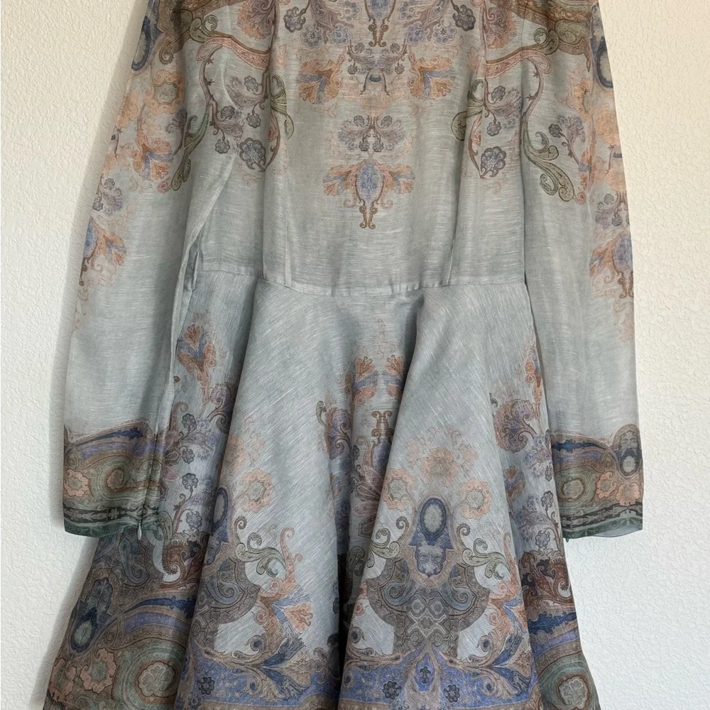 Zimmermann Eden Paisley Long Sleeve Dress - Picture 5 of 8